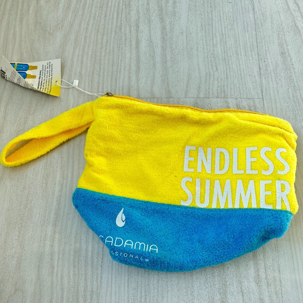 NEW Macadamia Professional Endless Summer Collection Cosmetic Bag Empty